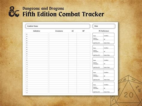 D&D Battle Tracker .